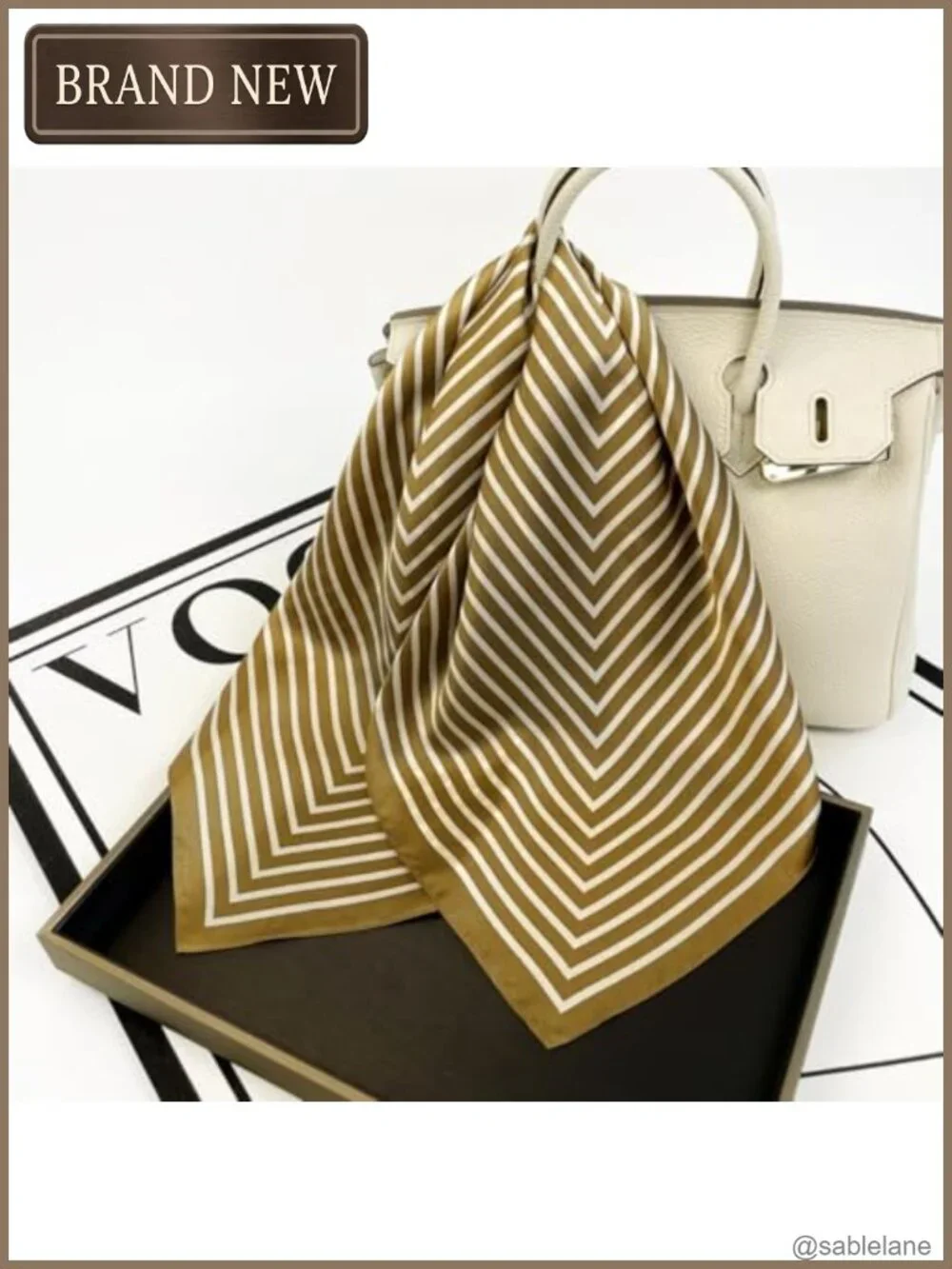 Silk Feeling Satin Scarf for Women 27.5 inch Bandana Headscarf Wrap